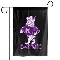 Vintage Willie The Kansas State Wildcat Mascot - Kansas State - Garden Flags — Decorative Flags