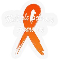 Ms, Multiple Sclerosis Ribbon Of Hope - Multiple Sclerosis - Stickers