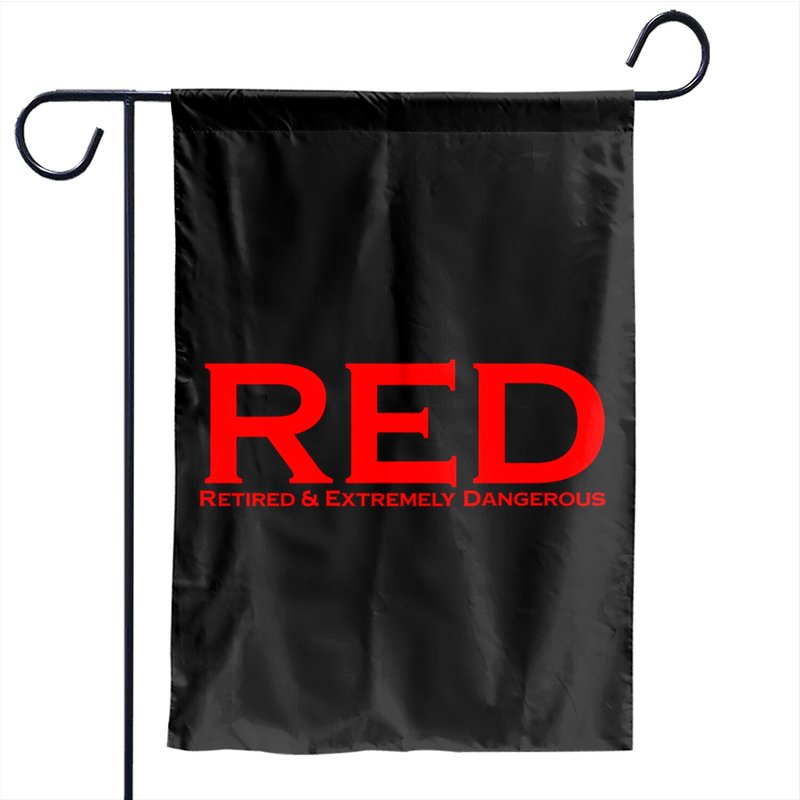 Red - Retired & Extremely Dangerous Garden Flags — Drapeaux décoratifs