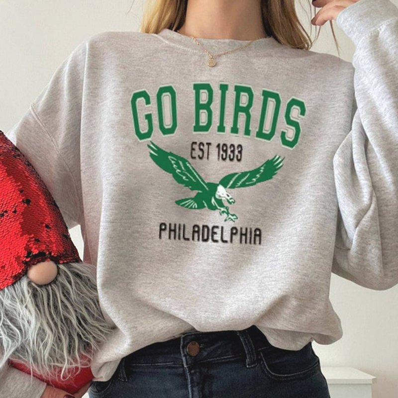 Vintage Philadelphia Shirt, Go Birds Vintage Eagles Shirt Sweatshirt, Gameday Apparel — Sweats à capuche pour hommes