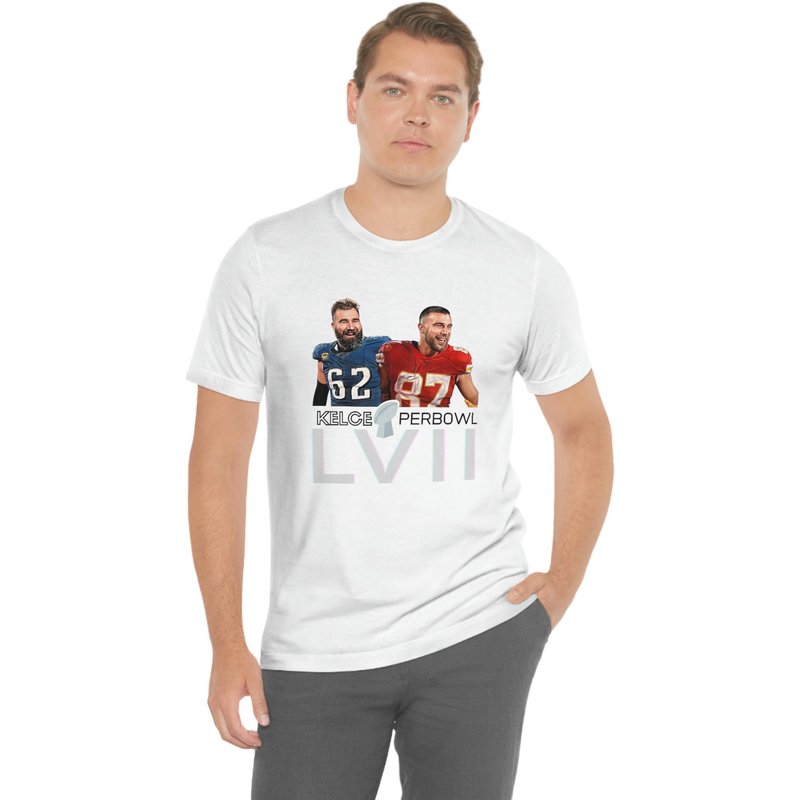 Kelce-per Bowl Lvii T-shirt — Mens T Shirts