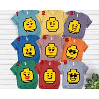 Personalized Building Block Shirt,building Blocks Family