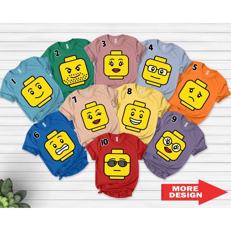 Personalized Building Block Shirt, Building Blocks Family,building Block Shirt