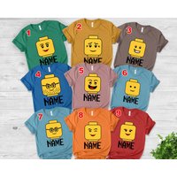 Personalized Building Block Family Shirt