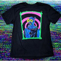 Trippy Blacklight Flower-glasses Clown T-shirt — T-shirts pour hommes