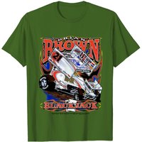 Rare! 2007 Brian Brown Black Jack No. 21 Sprint Car T-shirt