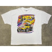 Vintage 1998 Jac Haudenschild The Wild Child Glow In The Dark Sprint Car T Shirt