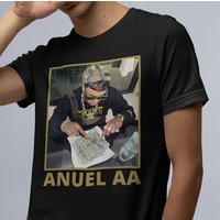 Anuel Aa Dinero T-shirt, Anuel Aa T-shirt, Reggaeton Shirt, Rapper Shirt — Mens T Shirts