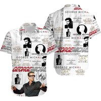 George Michael Hawaiian Shirt — Chemises décontractées pour hommes