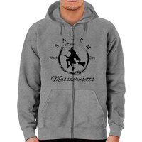 Black Salem Witch City Logo - Salem - Zip Hoodies