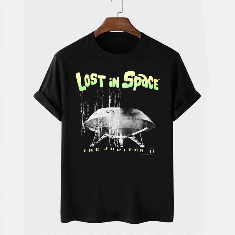 90s Jupiter Ii Lost In Space Science Fiction Spaceship Tv Movie T-shirt