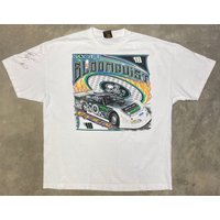Vintage 2001 Scott Bloomquist Autographed Super Dirt Late Model T Shirt — T-shirts pour hommes