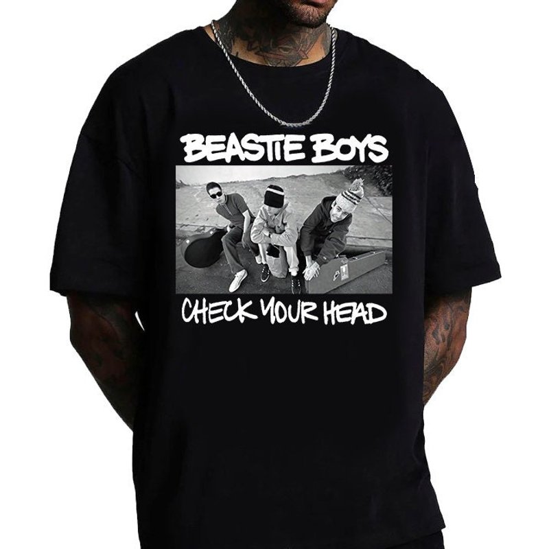 Beastie Boys Check Your Head T Shirt, American Hip Hop Rap T Shirt — T-shirts pour hommes