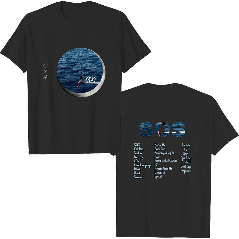 Sza Sos Album Cover T-shirt — T-shirts pour hommes