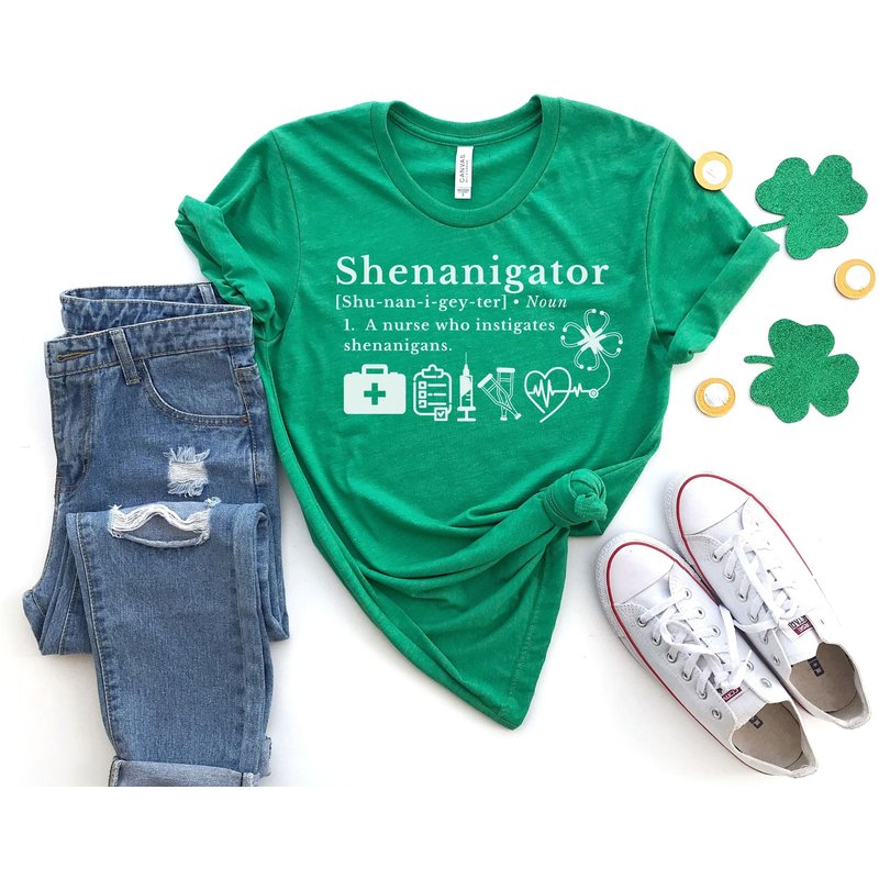 St Patricks Day Nurse Shirts, Shenanigator Shirt, St. Patty's Day Shamrock Tee — T-shirts pour hommes