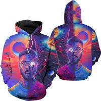 Kid Cudi Galaxy Signed Autographed Man On The Moon Iii The Chosen Record Album Lp Hoodie 3d