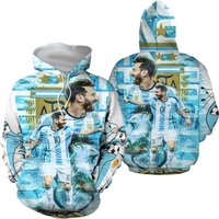 Qatar Wc Goat Messi Football Player, Rap Hip Hop 90s Bootleg Hoodie