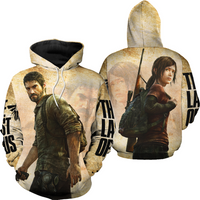 Joel Ellie The Las Of Us Comic Hoodie 3d — Sweats à capuche pour hommes