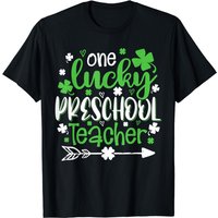 Shamrock One Lucky Preschool Teacher St Patrick's Day T-shirt — T-shirts pour hommes
