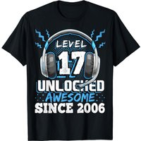 Level 17 Unlocked Awesome 2006 Video Game T-shirt