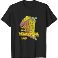 Vintage 1980 Rock And Roll Marathon T-shirt