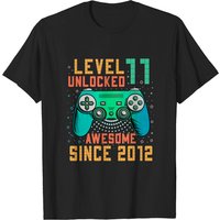 Level 11 Unlocked 11th Birthday 11 Year Old Gamer T-shirt — T-shirts pour hommes