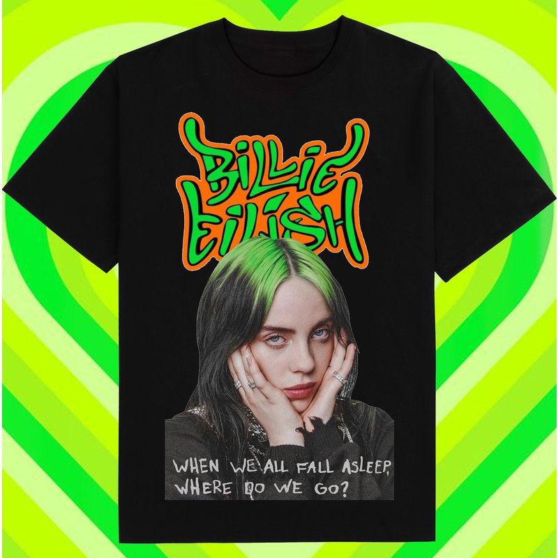 Billie Eilissh Shirt, Vintage Billie Eilissh T-shirt — Mens T Shirts