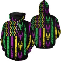Mardi Gras 3d All Over Print Hoodie