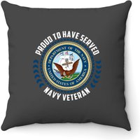 United States Navy Veteran - United States Navy Veteran - Throw Pillows