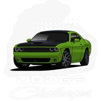 Challenger Rt American Car - Challenger Rt - Stickers — Autocollants et stickers