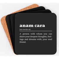 Anam Cara Definition In White - Anam Cara - Coasters