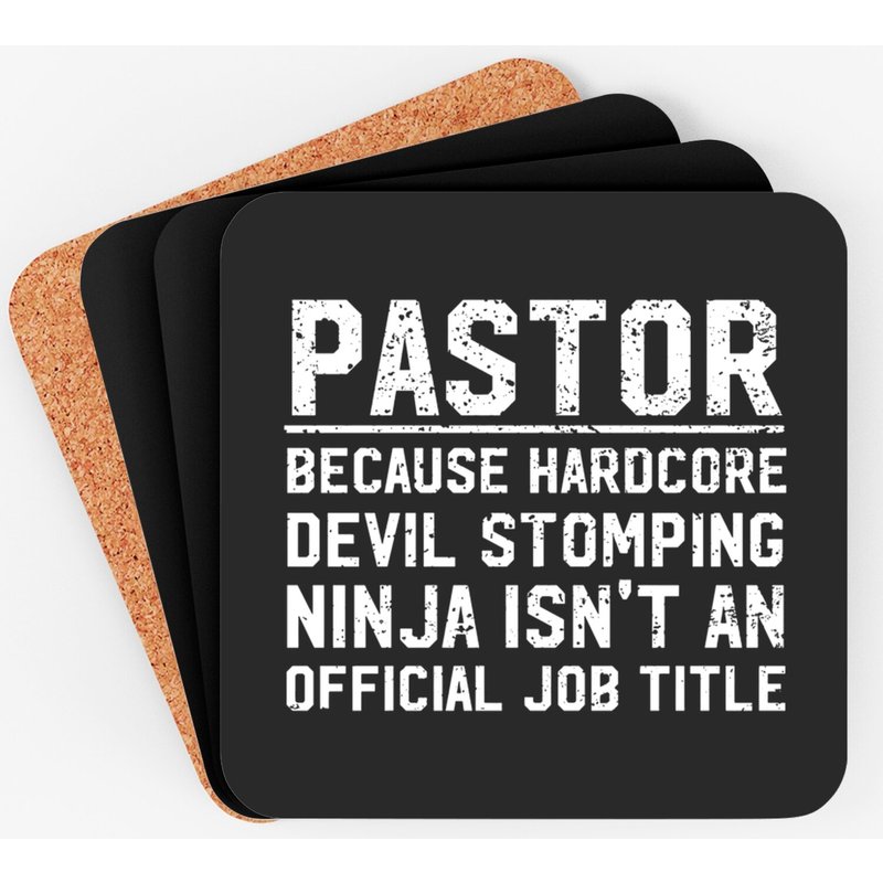 Funny Pastor - Pastor - Coasters — Coasters & Placemats