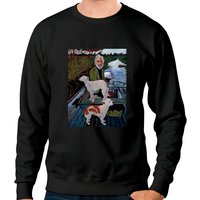 Goodfellas Painting Old Man With Dog Sweatshirts — Sweats à capuche pour hommes