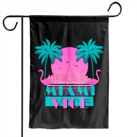 Miami Vice Palm - Miami Vice - Garden Flags — Drapeaux décoratifs