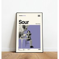 Sour Olivia Rodrigo Muci Album Poster — Posters & Prints