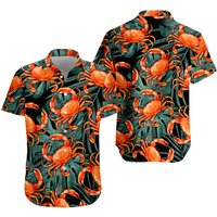 Crab Hawaiian Shirt, Maryland Crab Aloha Shirt
