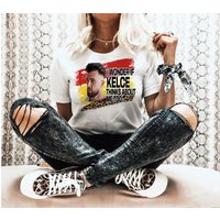 Popular Super Soft K.ansas City Chiefs I Wonder Travis Kelce Football T-shirt