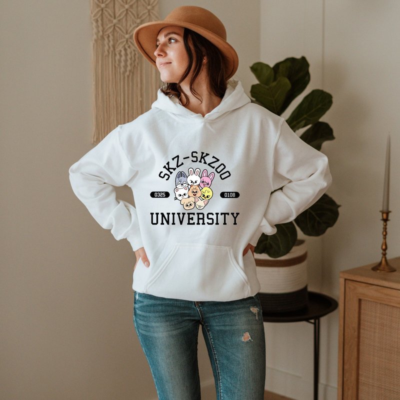 Skzoo University Hoodie, Bang Chan Lee Know Changbin Hoodie — Sweats à capuche pour hommes