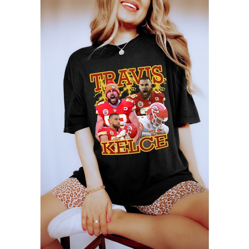 Travis Kelce Shirt Vintage 90s Shirt, Travis Kelce Unisex T-shirt — T-shirts pour hommes