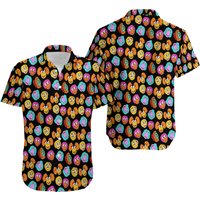 Fraggles Short Sleeved Button Down Shirt — Mens Casual Shirts
