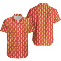 Dole Whip Float Inspired Short Sleeved Button Down Shirt