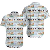 It's A Small World Dolls Inspired Short Sleeved Button Down Shirt — Chemises décontractées pour hommes