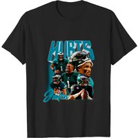 Jalen Hurts Shirt Graphic Sport Tshirt Player Bootleg Unisex Vintage 90s Tee — T-shirts pour hommes