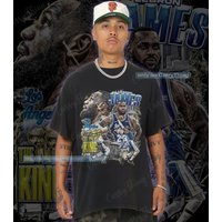 Vintage King Lebron James Graphic Shirt, Vintage Shirt, Fan Gift — T-shirts pour hommes