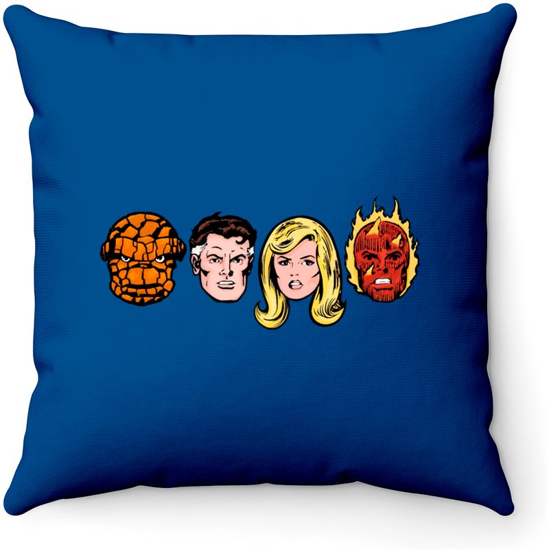 Fantastic Four Team Headshots - Fantastic Four - Throw Pillows — Coussins décoratifs