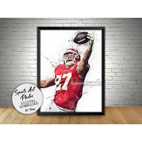 Travis Kelce K.ansas C.ity Poster, Sports Wall Art — Posters & Prints