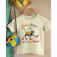 Pete The Ct Groovy New Shoes Shirt, Groovy Shirt, Blue Cat Gift — T-shirts pour hommes