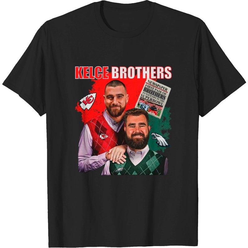 Kelce Brothers Graphic Tee, Kelce Brother Shirt