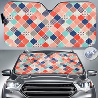 Geometric Car Sun Shade, Windshield Sun Shade