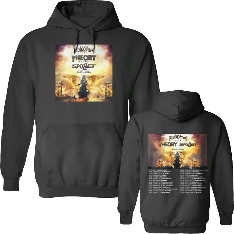 Theory Of A Deadman Rock Reurection Tour 2023 Hoodie — Sweats à capuche pour hommes